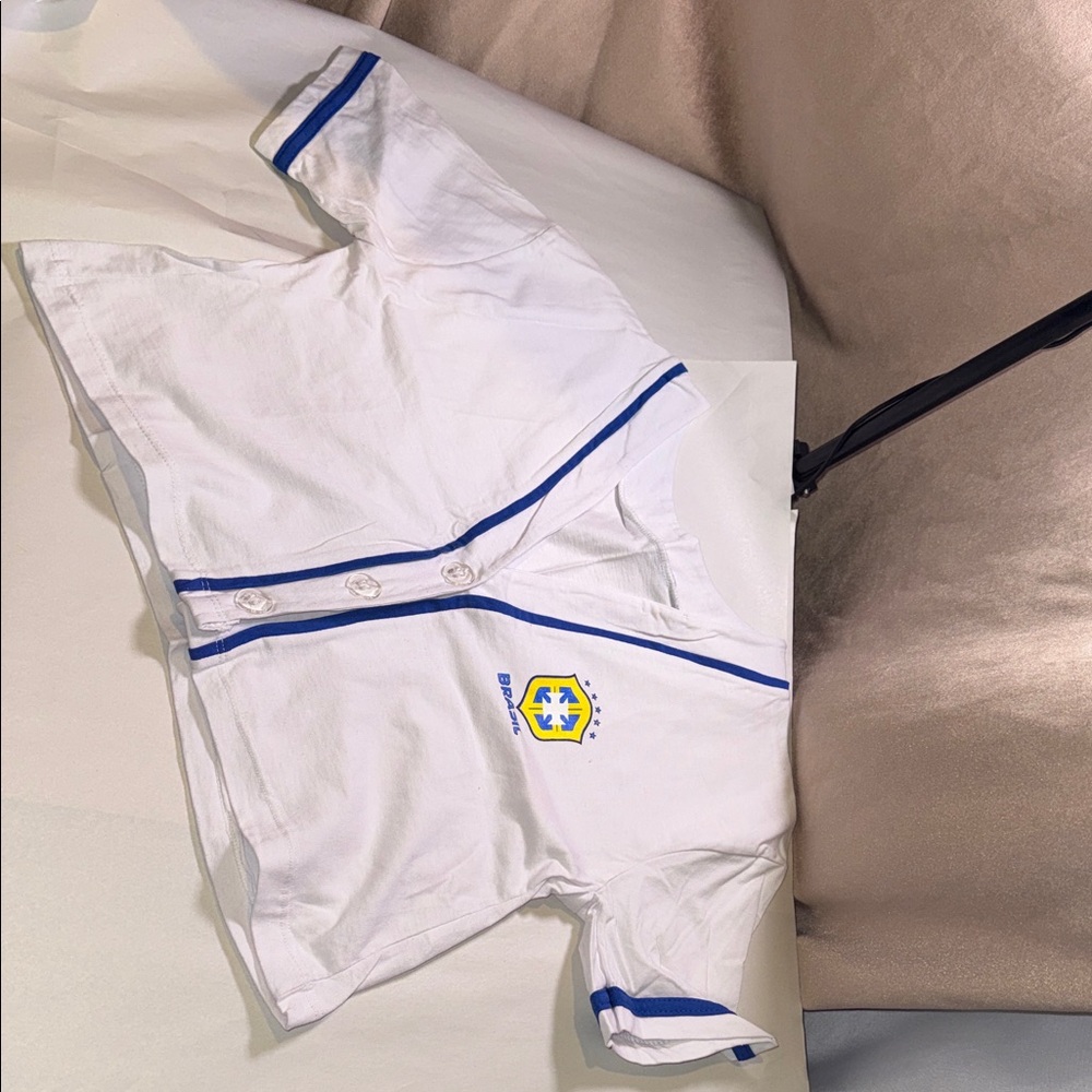 White and Blue Men's Shorts